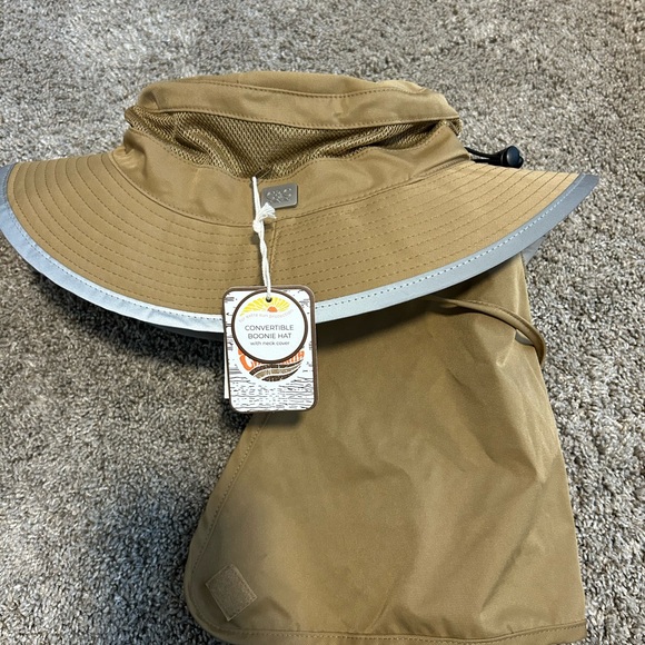 NWT C & C California Convertible Sun Hat with Silver Trim - Picture 1 of 6